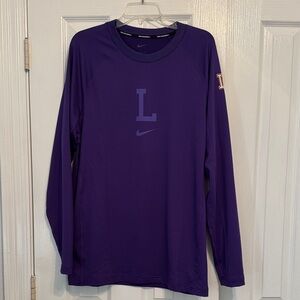 Nike team issued LSU Baseball dri fit shirt Size L